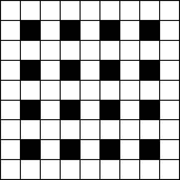 A nine letter by nine letter blank crossword